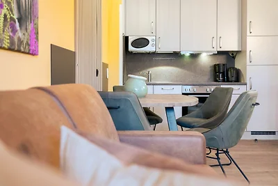 Das Solaris Beach Apartment 1 mit Balkon, hun...