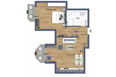 apartman za odmor Obiteljski odmor Kühlungsborn