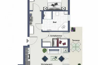 Dünenschloss Wohnung 4-03