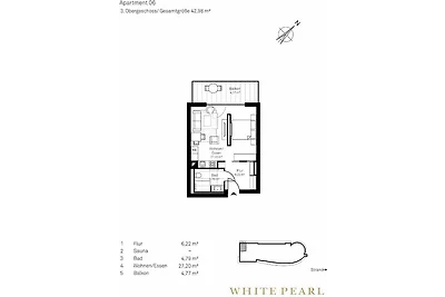White Pearl Luxusapartment mit Balkon 3.06