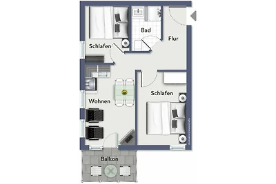 apartman za odmor Obiteljski odmor Kühlungsborn