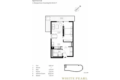 White Pearl Luxusapartment mit Sauna 2.08