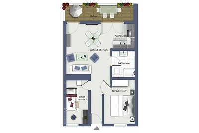 Meeresblick Wohnung 305