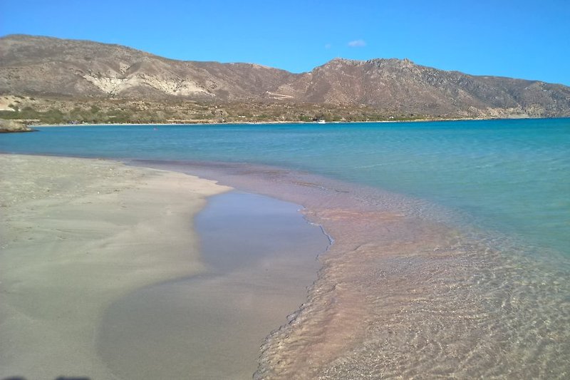 Nur wenige Fahrminuten entfernt: Elafonisi, unlängst als 5. schönster Strand der Welt gekürt