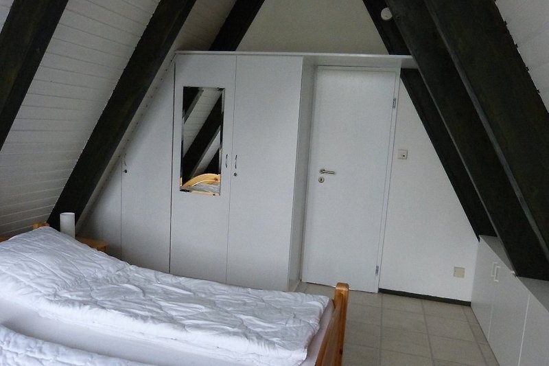 Schlafzimmer im OG mit Doppelbetten