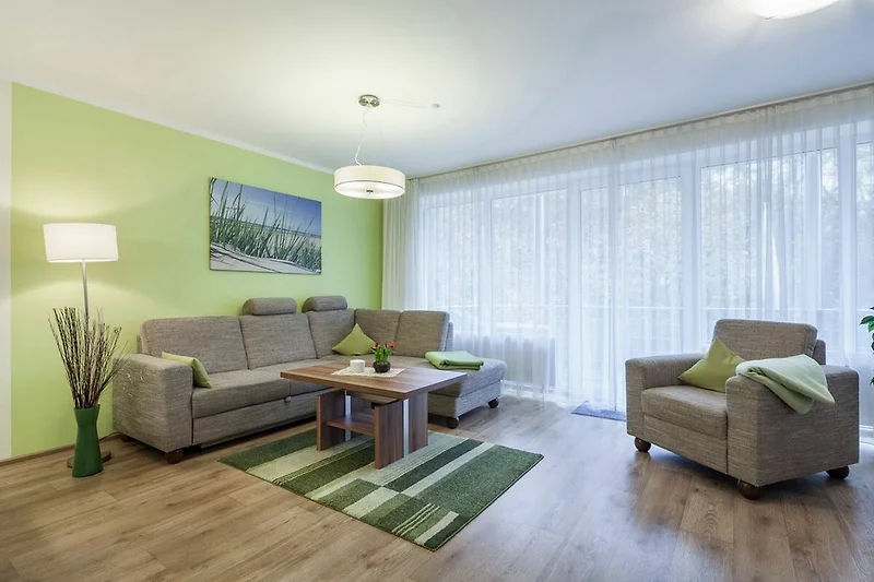 Wohnzimmer mit Schlafcouch