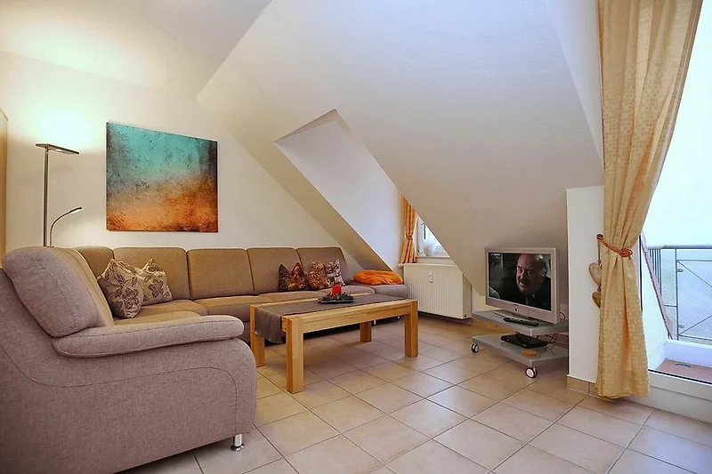 Wohnzimmer mit Sitzecke