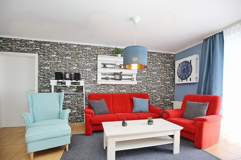 Wohnzimmer mit Sitzecke