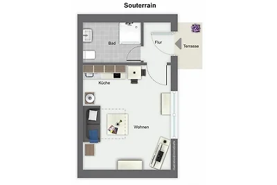 Strandvilla Krabbe Wohnung 03