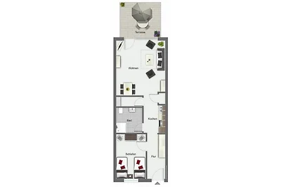 Feriendorf Papillon Wohnung 03-3