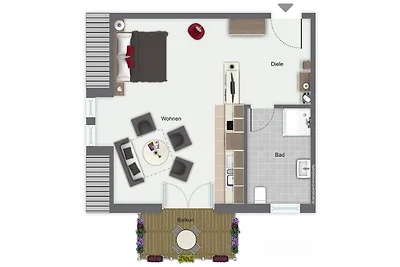 Strandvilla Krabbe Wohnung 12