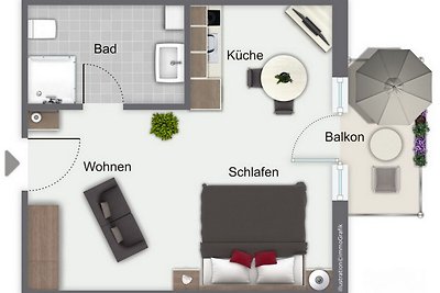 Strandvilla Krabbe Wohnung 13
