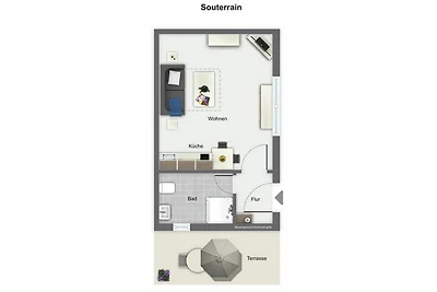 Strandvilla Krabbe Wohnung 02
