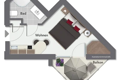 Dünenvilla 18 Wohnung 08
