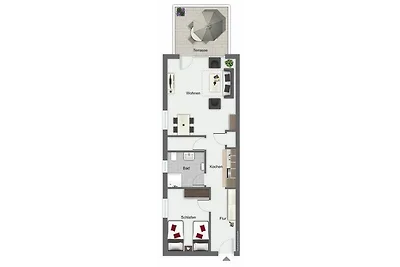 Feriendorf Papillon Wohnung 02-1