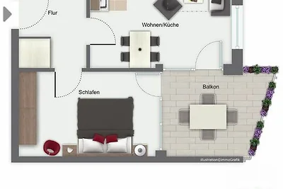 Likedeeler Wohnung 22