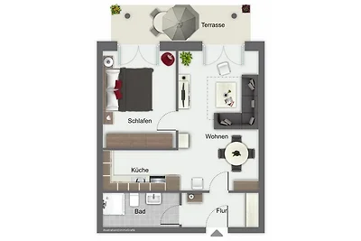 Dünenblick Wohnung 19