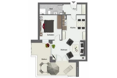 Dünenblick Wohnung 16