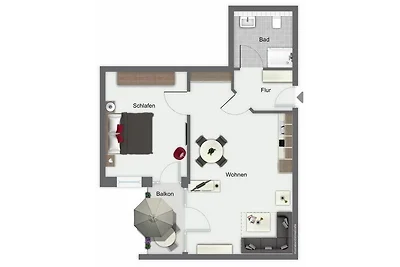Residenz Seestern Wohnung 39