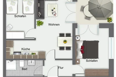 Dünenblick Wohnung 20