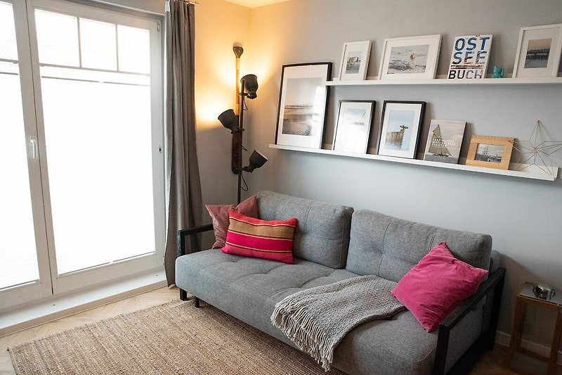 Wohnzimmer mit Schlafcouch