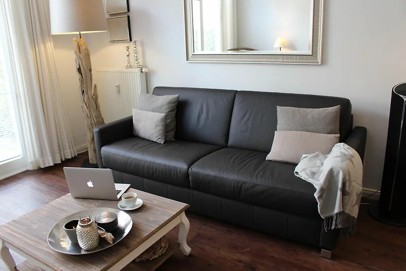 Wohnzimmer mit Schlafcouch