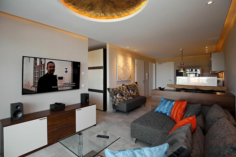 Wohnzimmer mit TV