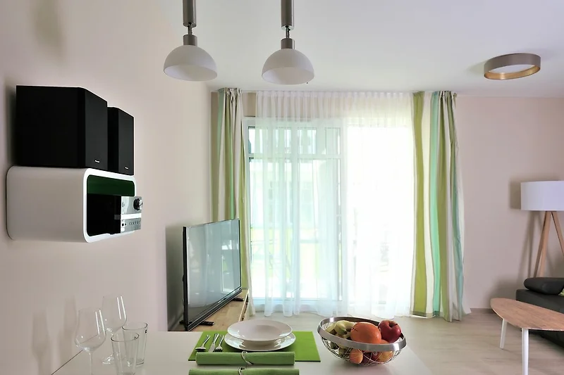 Blick ins Wohnzimmer