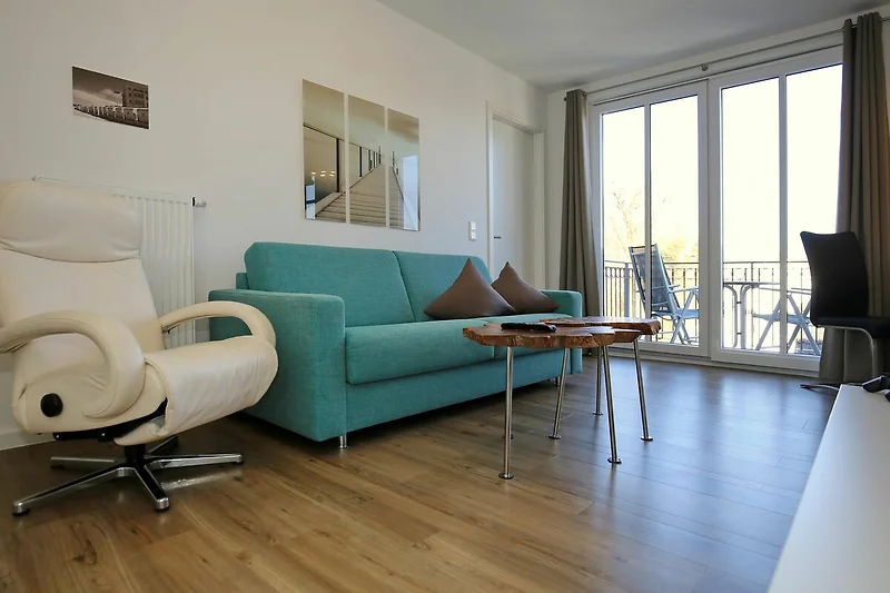 Wohnzimmer mit Schlafcouch