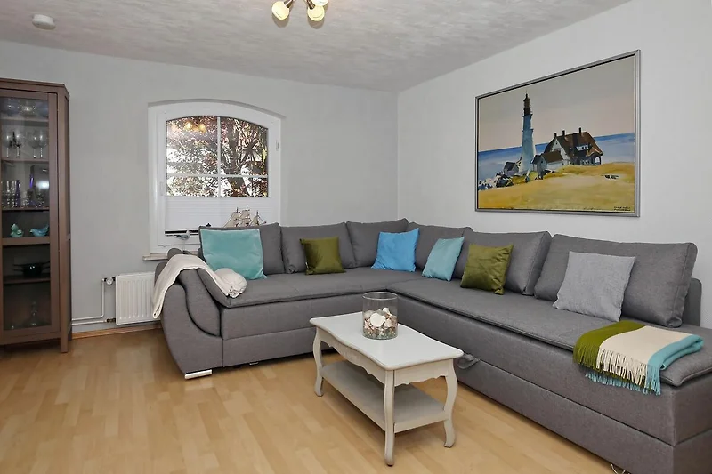 Wohnzimmer mit Schlafcouch