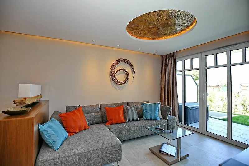 Wohnzimmer mit Schlafcouch