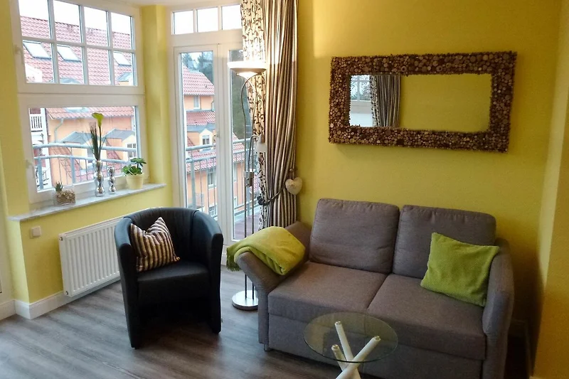 Wohnzimmer mit Sitzecke