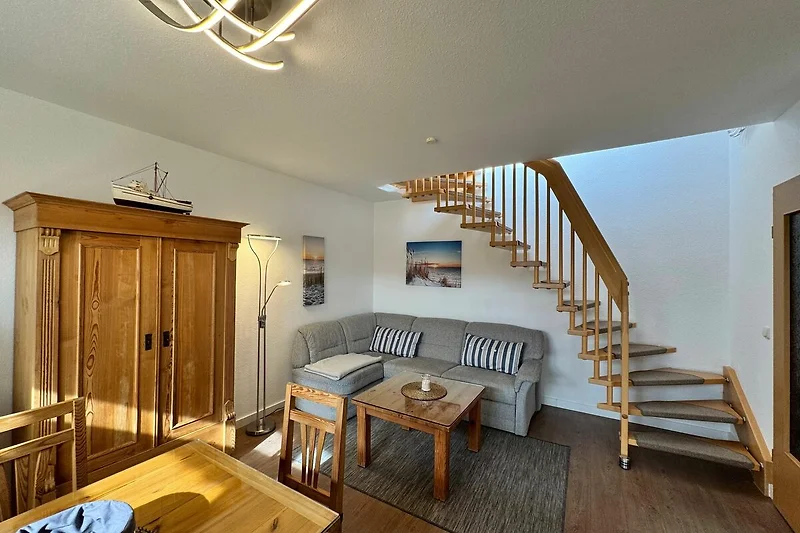 Wohnzimmer mit Schlafcouch