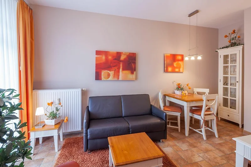 Wohnzimmer mit Sitzecke