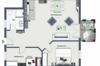 Appartamento Vacanza con famiglia Kühlungsborn