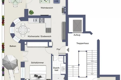 Villa Rheingold Wohnung 03 - Parsival