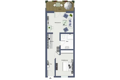 Meeresblick Wohnung 303