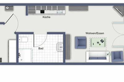 Meeresblick Wohnung 213