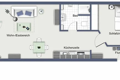 Meeresblick Wohnung 116