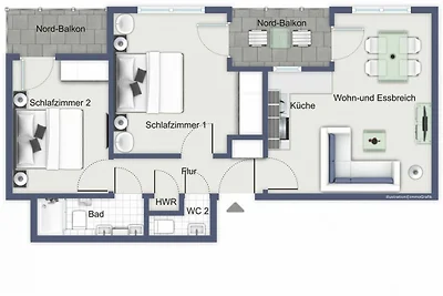 Villa Hanse Wohnung 312