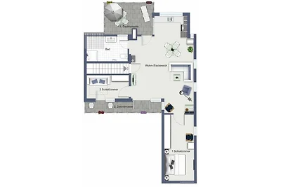 Dünenschloss Wohnung 1-43