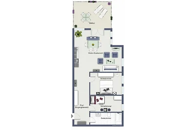 Meeresblick Wohnung 229