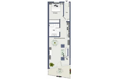 Meeresblick Wohnung 120
