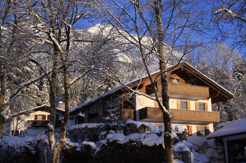 Vakantiehuis in de winter