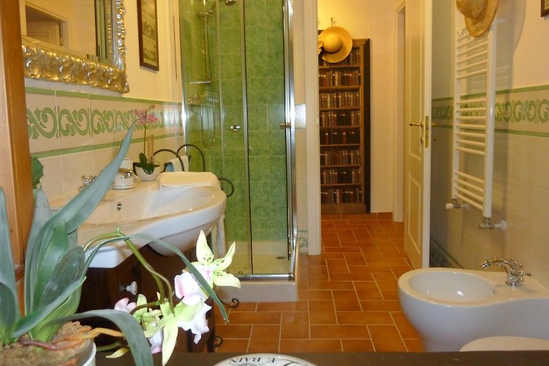 Badezimmer mit Dusche-Biancospino