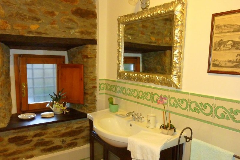 Badezimmer mit Dusche-Biancospino
