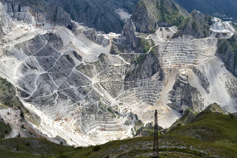 Marmorsteinbrüche in Carrara