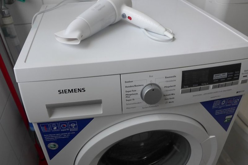 Alle üblichen Waschprogramme stehen zur Verfügung ...