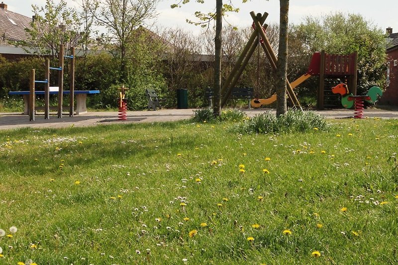 Children's playground nearby.