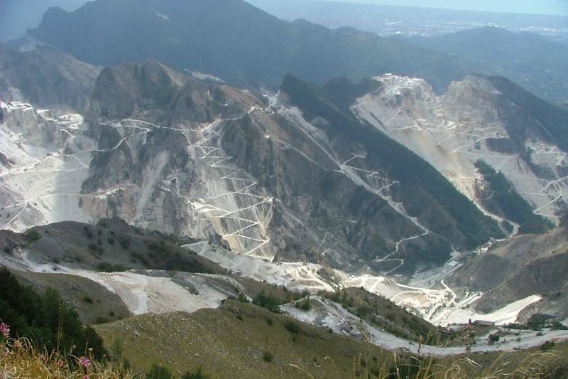 Carrara: las canteras de mármol